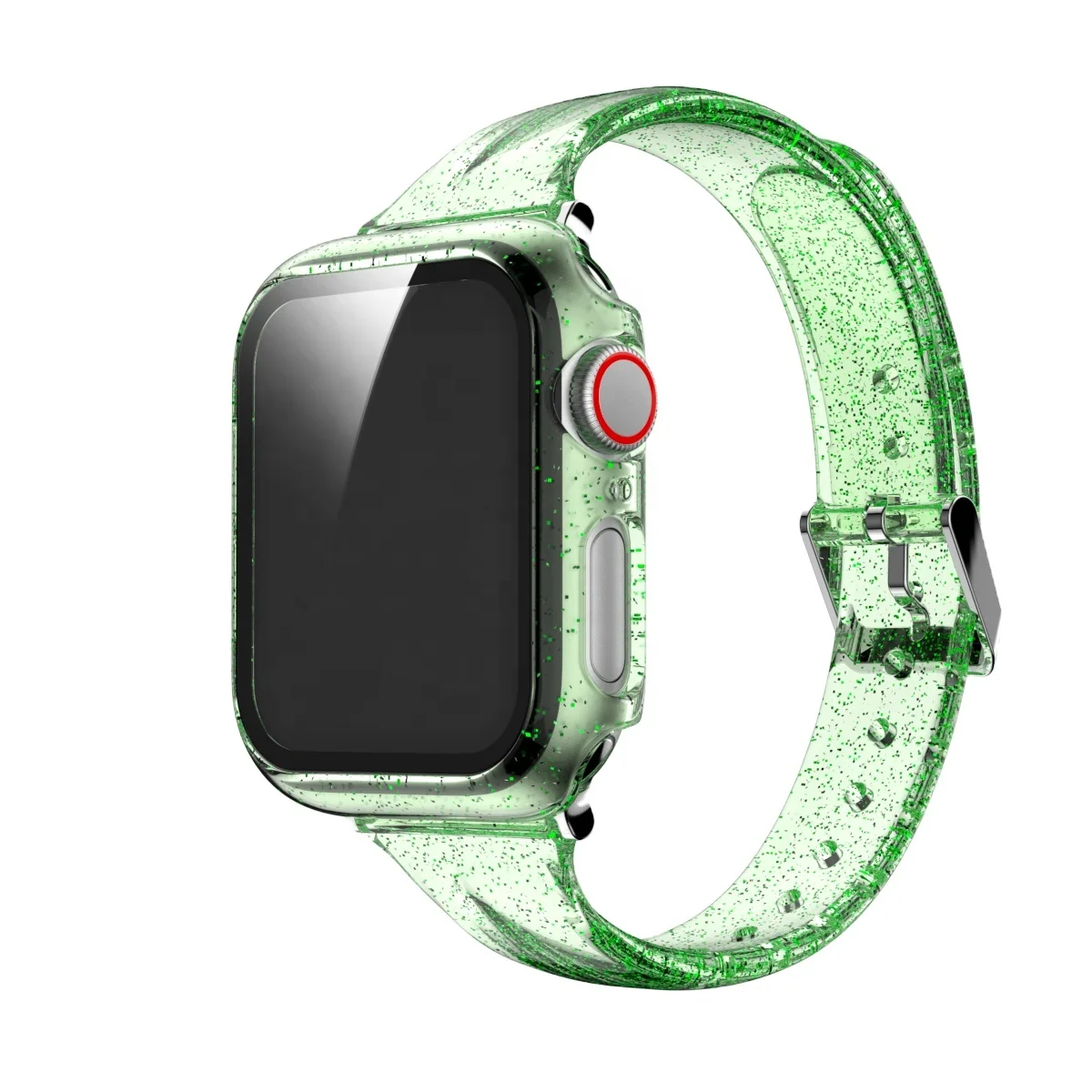 
Высококачественный прозрачный тонкий ремешок из ТПУ для Apple Watch, Замена ремешка 44 мм 