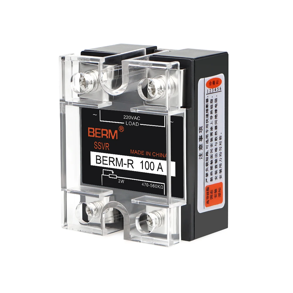 Single phase adjustable solid state relay SSR 100VA potentiometer control SSVR