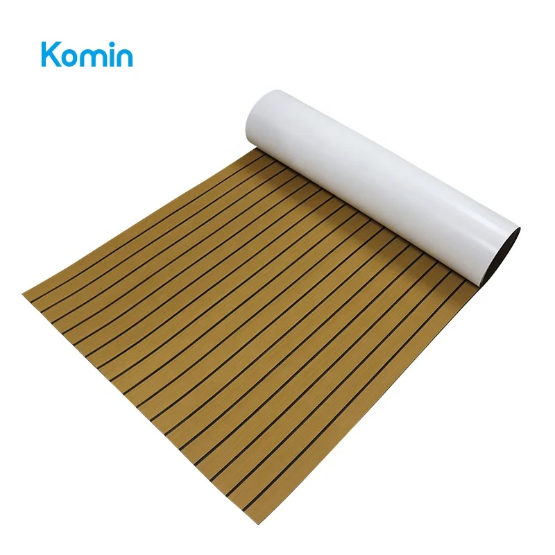 Komin Faux Teak EVA Foam Boat Flooring Light Brown Marine Decking