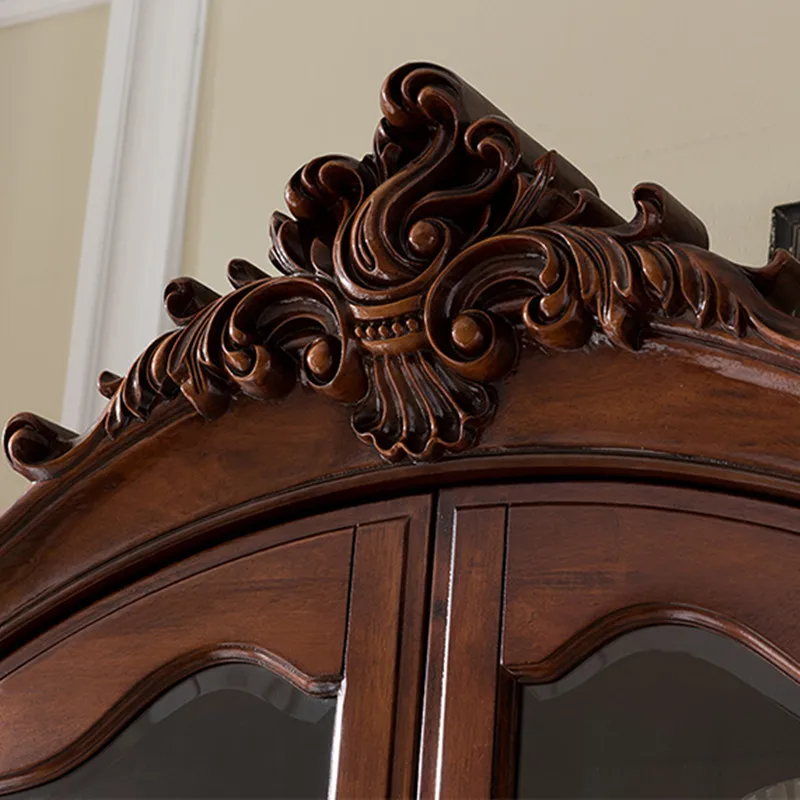 Американский античный дизайн, домашний офисный книжный шкаф из массива дерева, мебель AI318