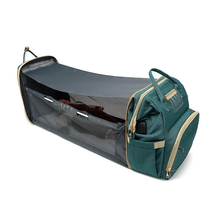 oybp-98416 Hot Sale Mommy Backpack Bags Waterproof Large Folding Insulated Baby Nappy Bag With Changing Station