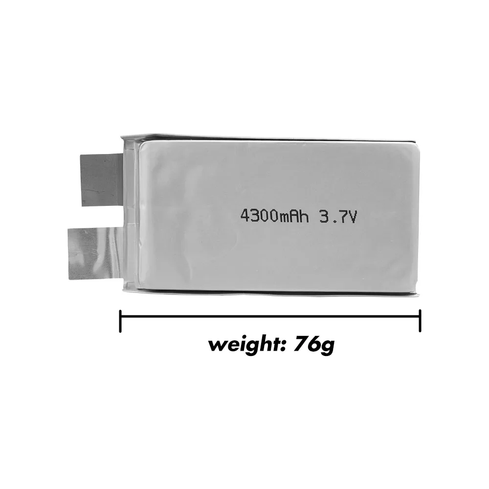 Factory OEM/ODM 4300mAh 3.7V Lithium Polymer  Lipo Battery Cell