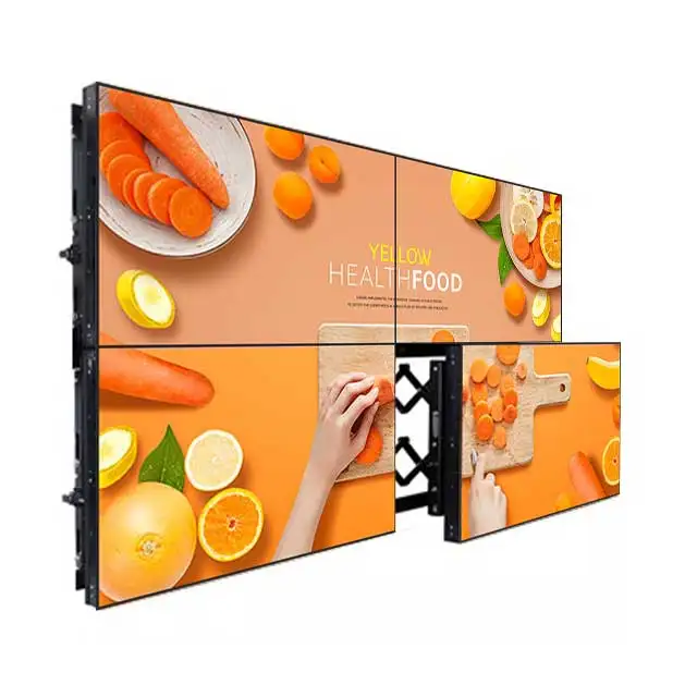 2x2 2x3 3x3 Floor Standing 55inch Indoor Seamless Video Wall Narrow Bezel LCD Video Wall Monitors for Advertising