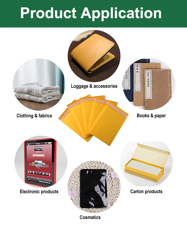 Wholesale Air Bubble Cushioned Bags High Quality Kraft paper Bubble Envelope for Shipping