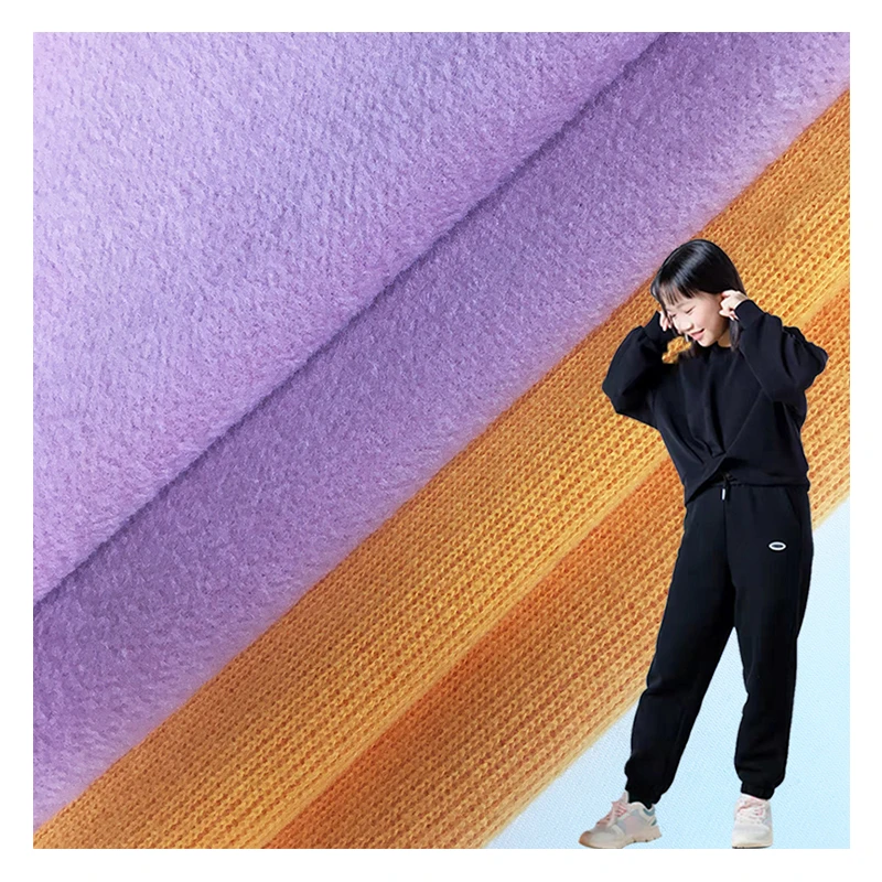 Most popular Tweed brush Plush pile Leisure For Dress Clothing Garment / Composite fabric