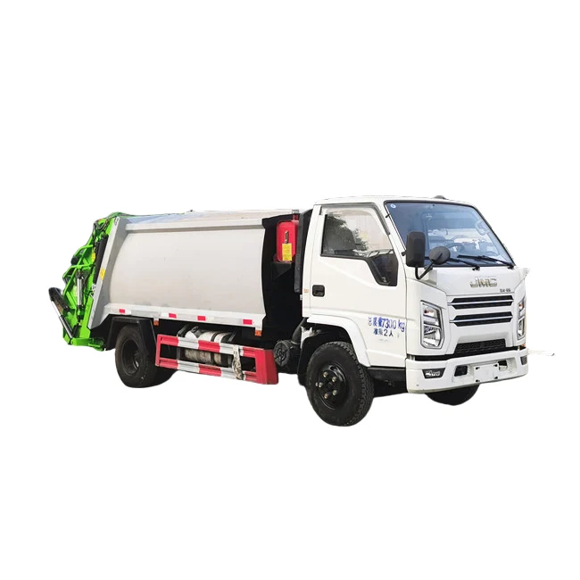 China Cheap JMC 6CBM Refuse Trucks for Sale Used Small Garbage Compactor Truck for Sale