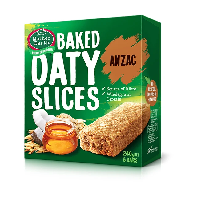 Лидер продаж, упаковка на заказ, оптовая продажа, поставщики здоровых закусок, кусочки хлопьев, овса, бары Anzac 240gm для завтрака