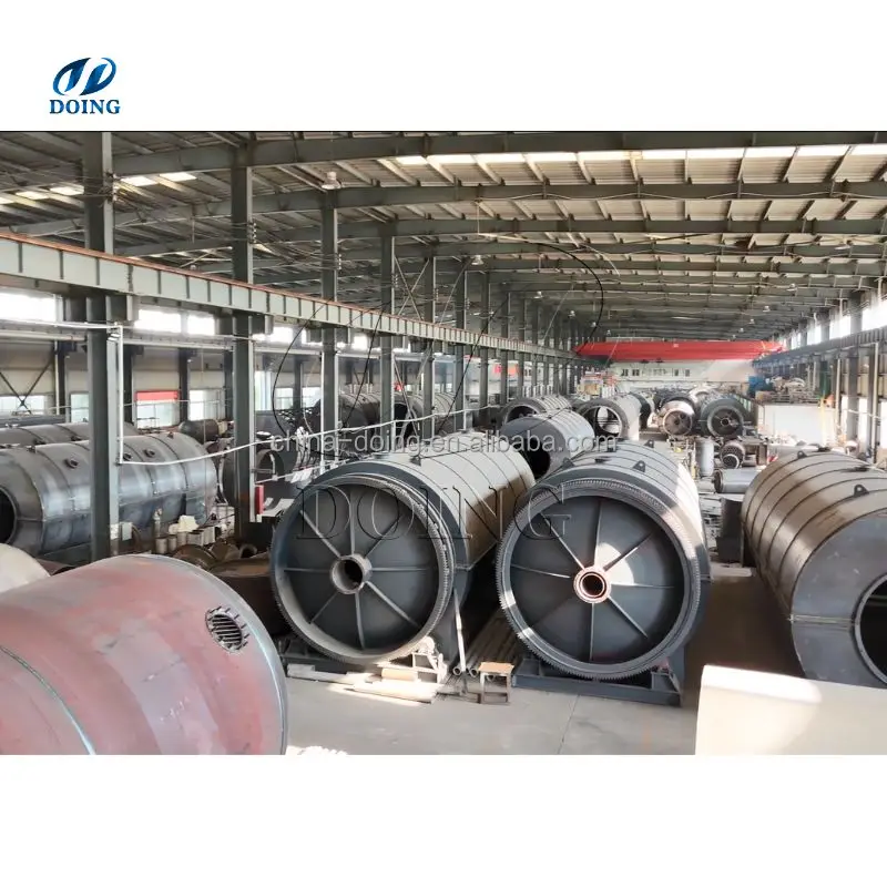 Batch Type Waste Tyre Pyrolysis Reactor 10TPD Waste Pyrolysis Machine