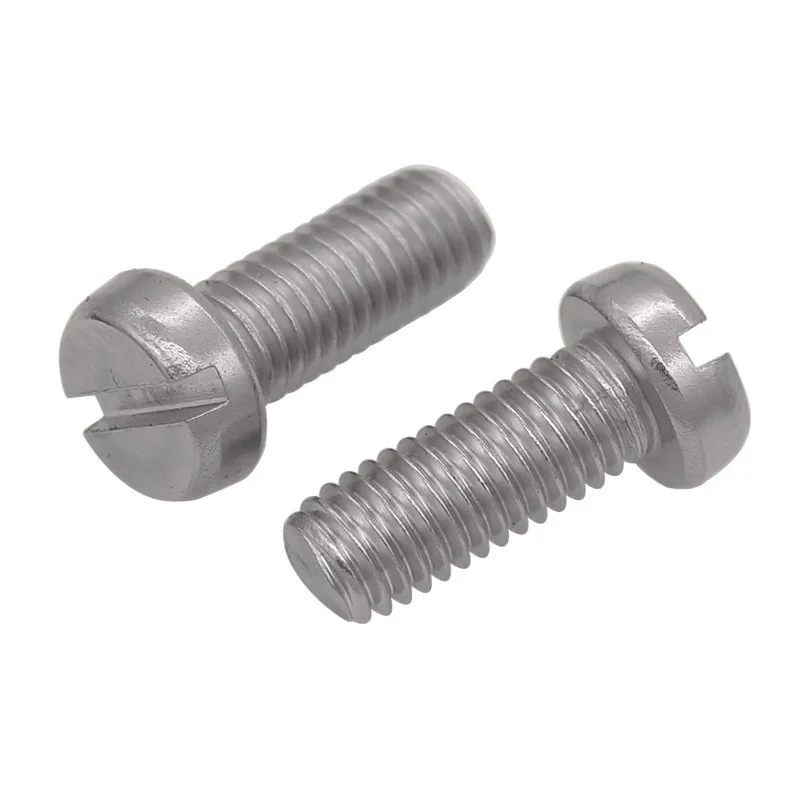 Slotted Cheese Cylindrical Screws M 4 x 4 mm DIN 84 Stainless Steel Bolt A4 ISO 1207  Slotted Cylinder Head Screw