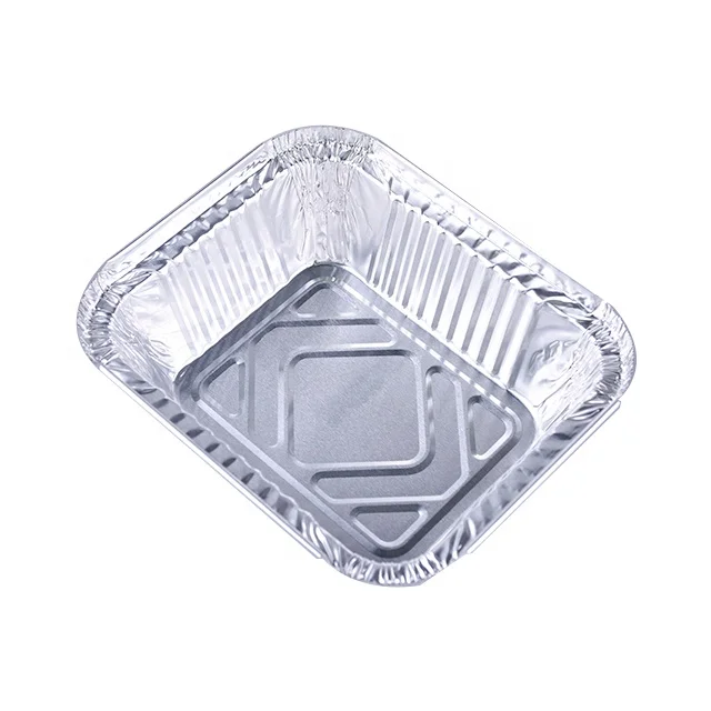 450ml Custom Aluminum Foil Pan Foil Box Keed Food Hot Catering Container With Lid