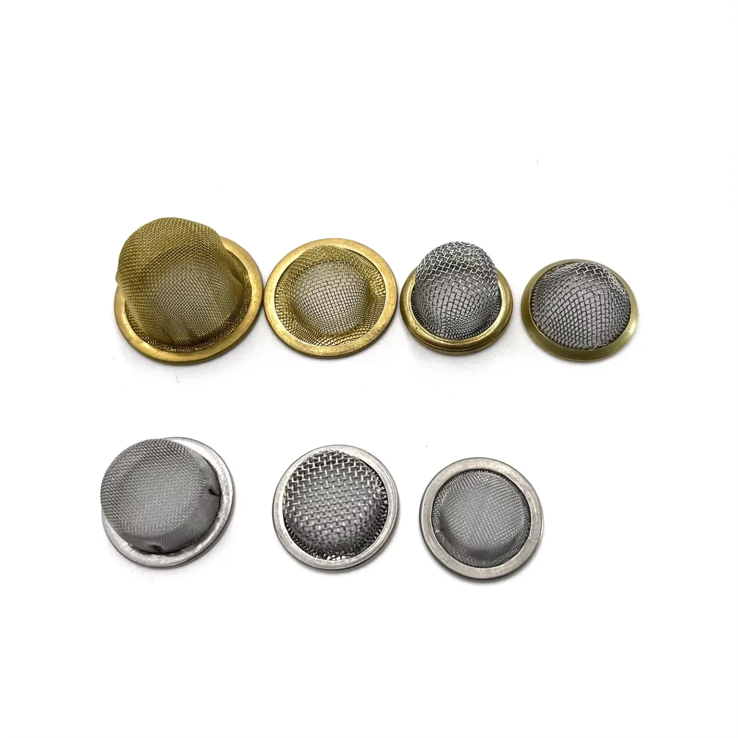 Metal mesh filter concave bowl tobacco smoking pipe filter