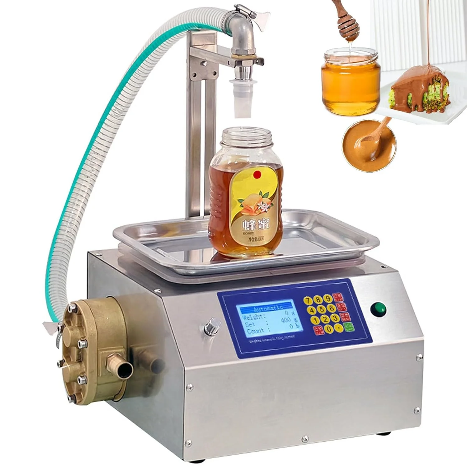 Automatic Weight Control Bottle Filler Peristaltic Pump Liquid Filling Machine