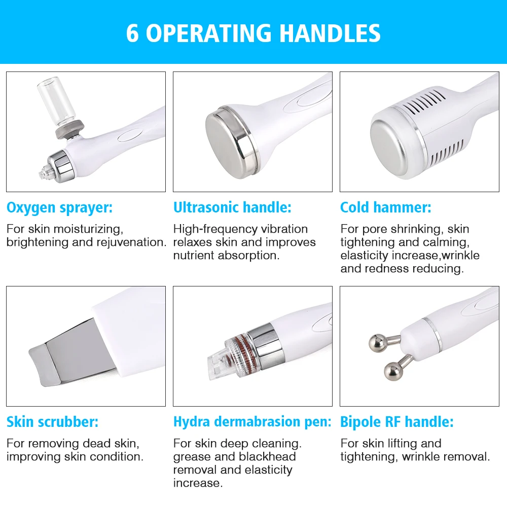 hydra microdermabrasion 7 in 1 oxigen hydro jet peel h2o2 oxygen facial dermabrasion machine with led mask