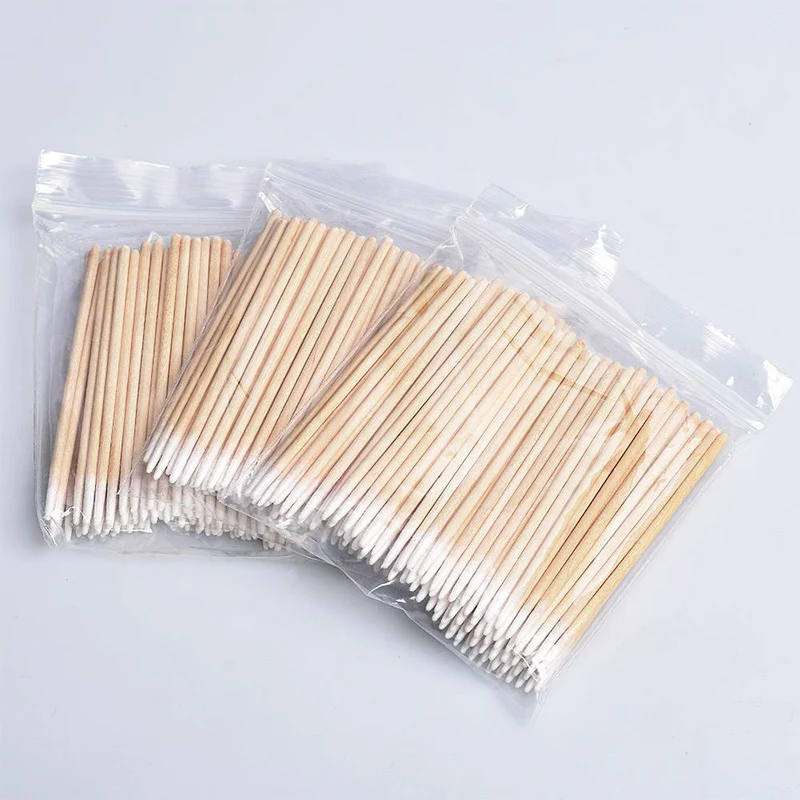 Pointed cotton swab Tattoo Wipe cream eyebrow Micro blog permanent makeup aftercare Embroidered cotton swab