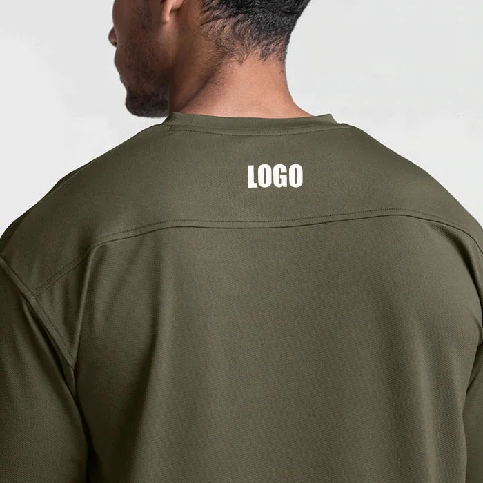 OEM Designer Luxury Cotton Sports Gym Tshirt for Men  Luxury Oversized Short Sleeve Fitted Style Solid Pattern Logo Print