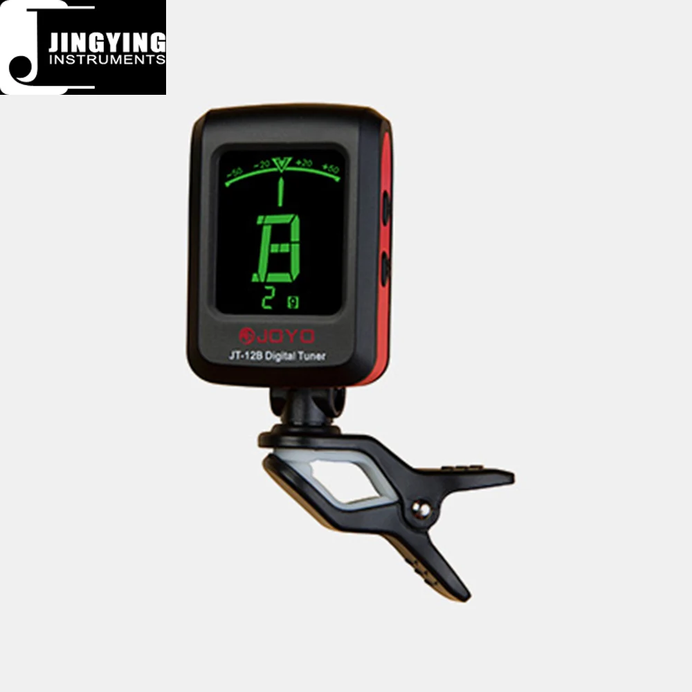 2022 Jingying Music Guitar Accessory,JT-12B Clip Type Negative Display Backlight Chromatic/Guitar/Bass/Violin/Ukulele Tuner
