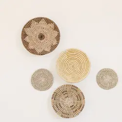 Hot sales Vietnam Manufacturer  Boho wall decoration basket sea Grass Wall Decoration Wall Decor Basket Seagrass