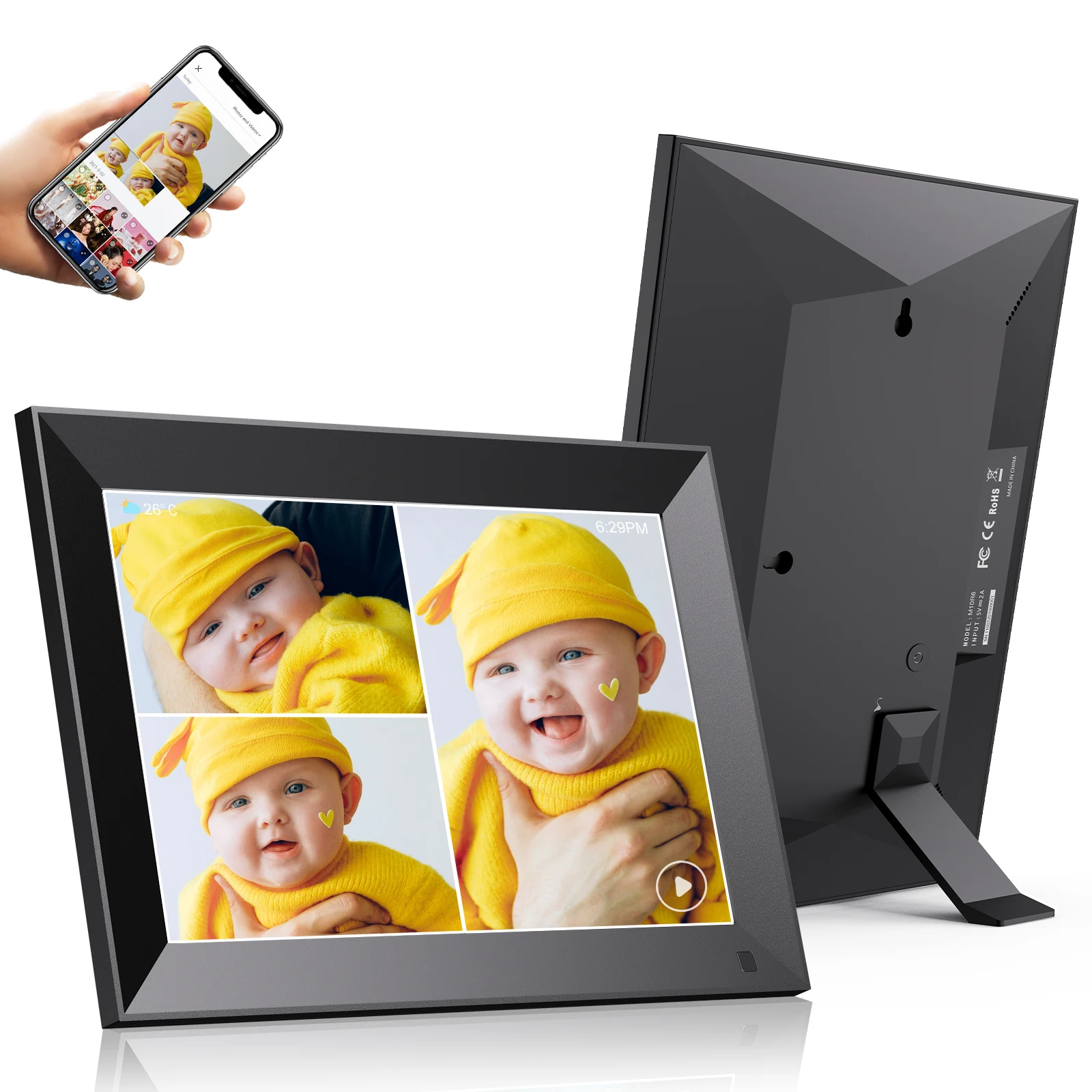 Сенсорный экран IPS 10 1 дюйма M10R6 цифровая рамка с поддержкой