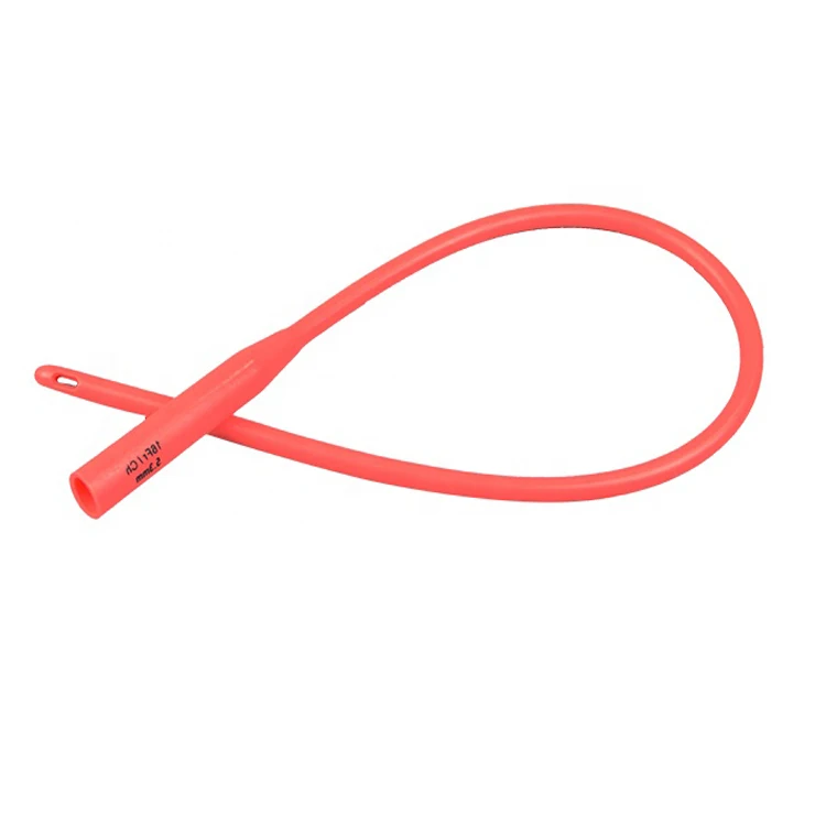 
silicone coated medical disposable latex urethral catheter 