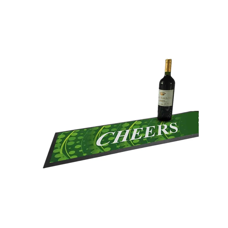 Tigerwings Service spill mat Elastic bartenders rubber cocktail non-slip coffee bar grey glass drying suitable for restaurant