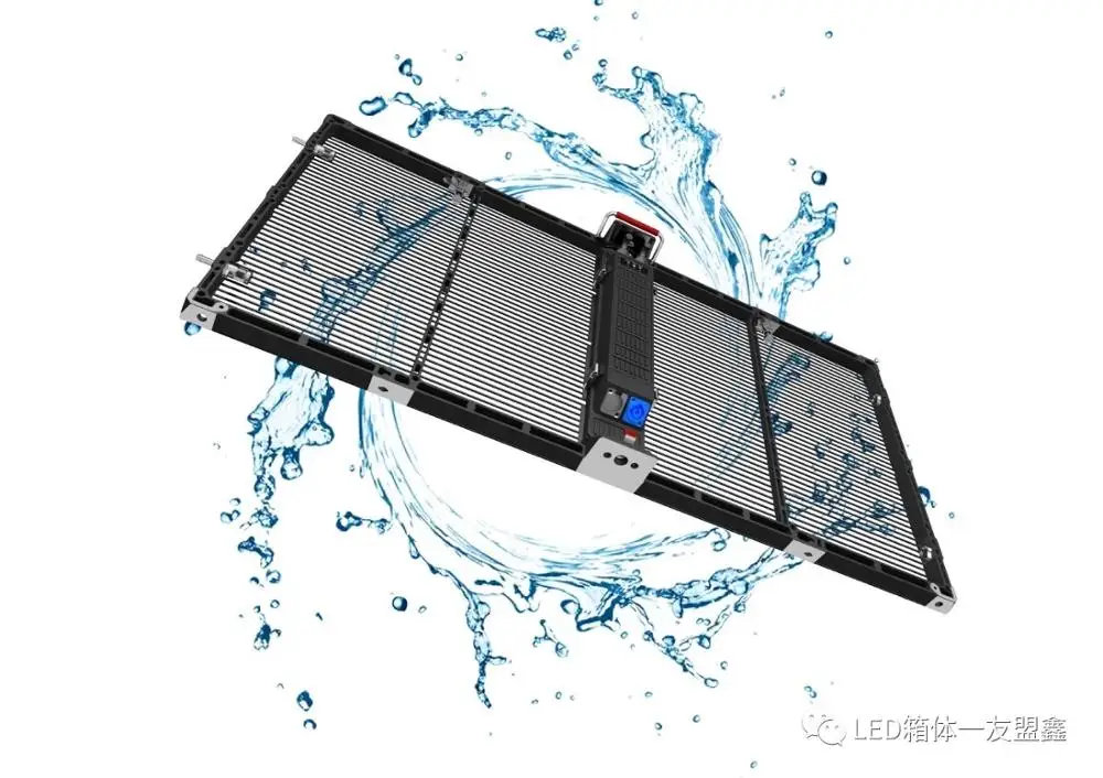 New design p3.91-7.82mm 1000*1000mm panel 80% transparent stage wall indoor video led display for good price