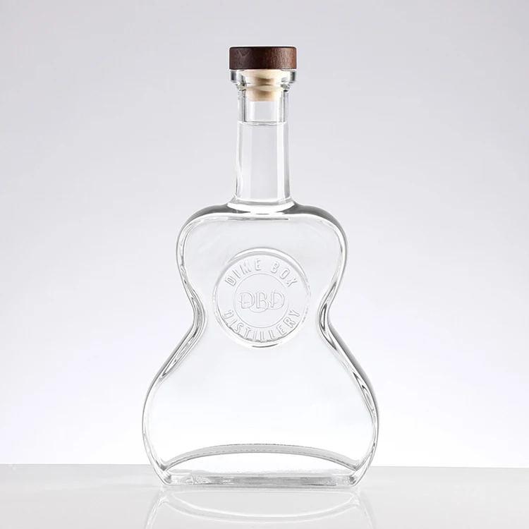 Hot sale 700ml XO whiskey glas bottle empty vodka liquor glass bottle clear wine glass bottle