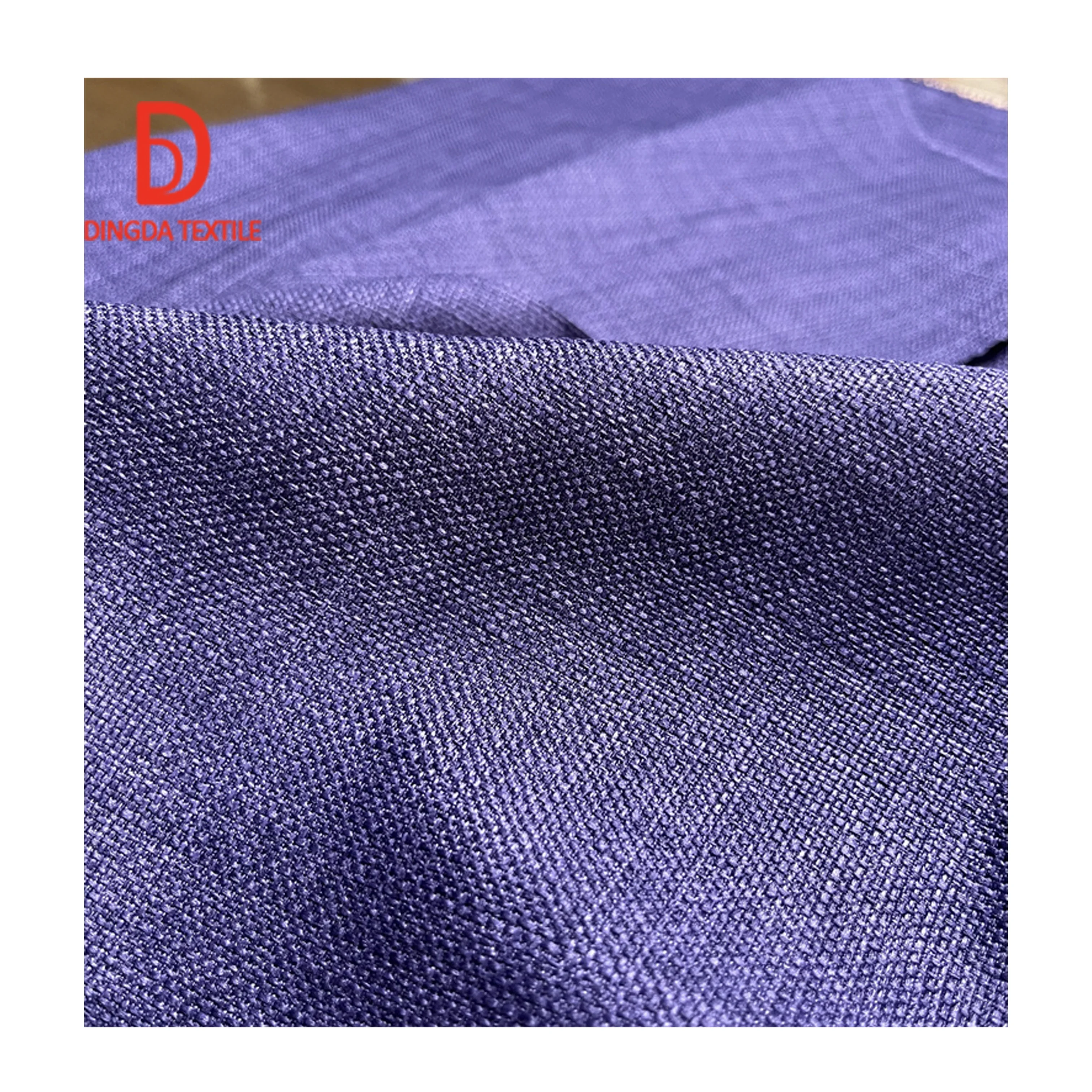 Wholesale custom 150D thickened Doris linen fabric 100% polyester imitation hemp sofa upholstery fabric