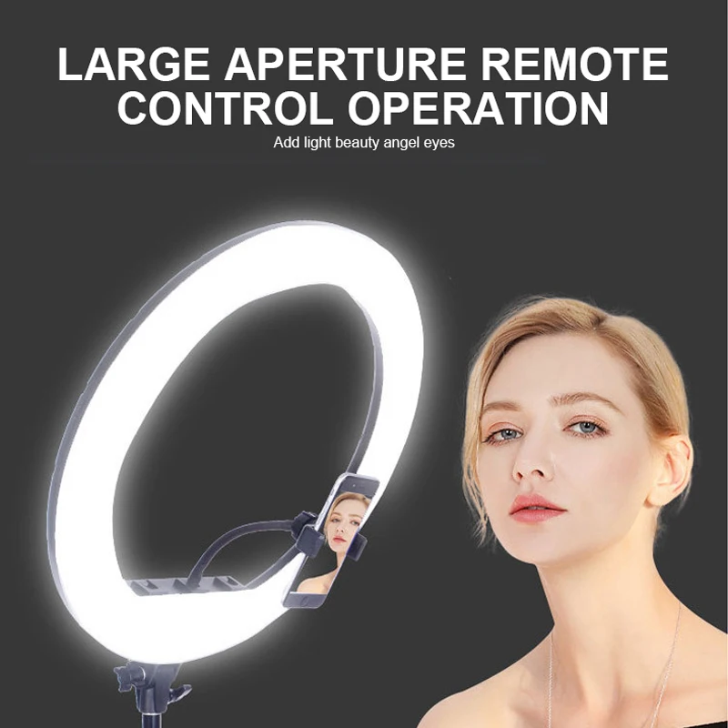 18 Inch Live Video Photographic Make Up Fill Lamp Phone Holder Led Selfie Ring Light With Tripod Stand