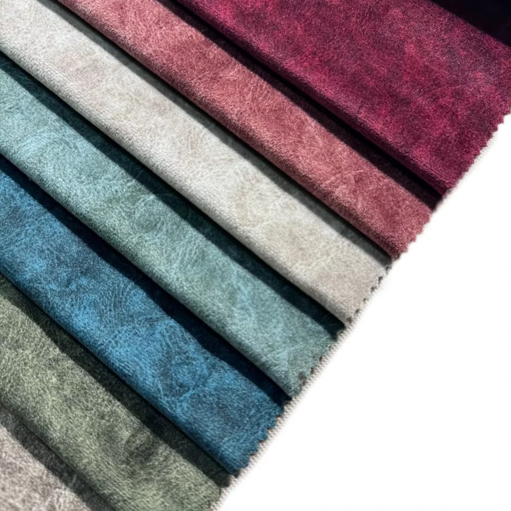 2024 Sinovel китайский производитель Hometextile многоцветный дизайн простой велюр плюшевый принт голландский бархат для дивана ткань