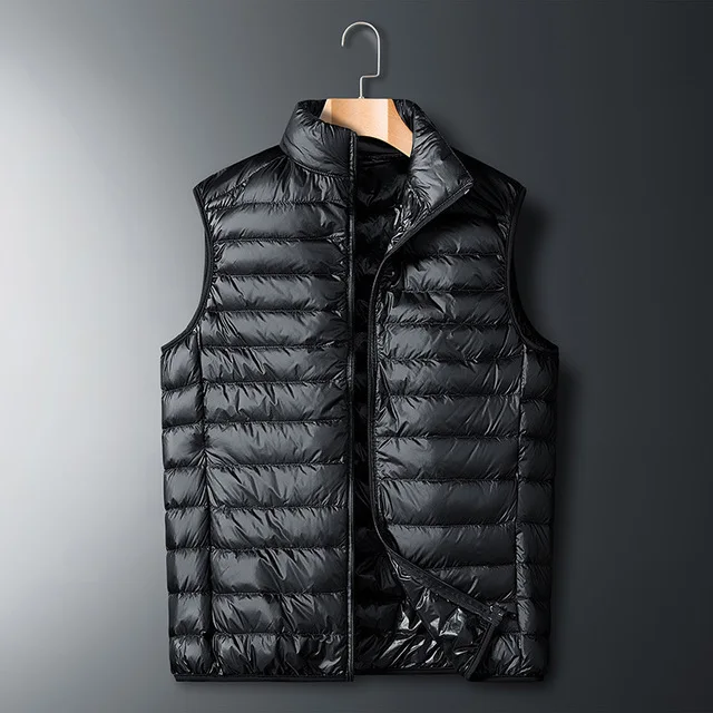 Hot Selling High Quality Mens Soft Nylon Lightweight Winter Down Padded Vest Men