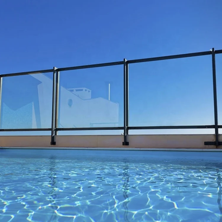 glass guardrail High Quality Outdoor Aluminium Glass Screen Handrail Cheaper Price Balustrade Aluminum Glass Railing Balcony