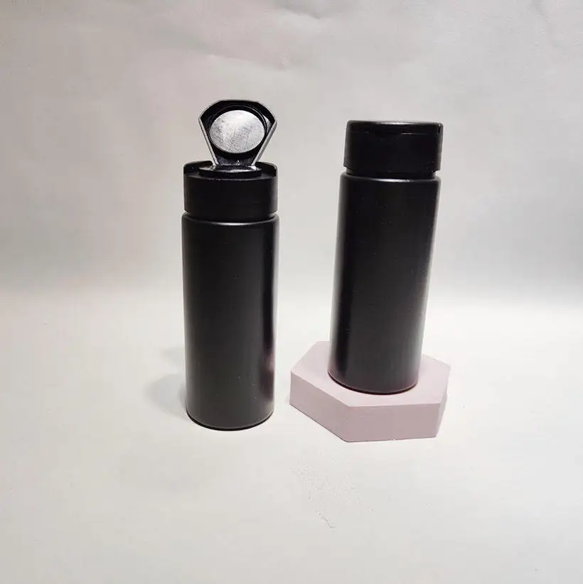 Wholesale 150ml powder dispenser bottle talcum powder bottles cosmetics packaging containers flip cap for shampoo powder