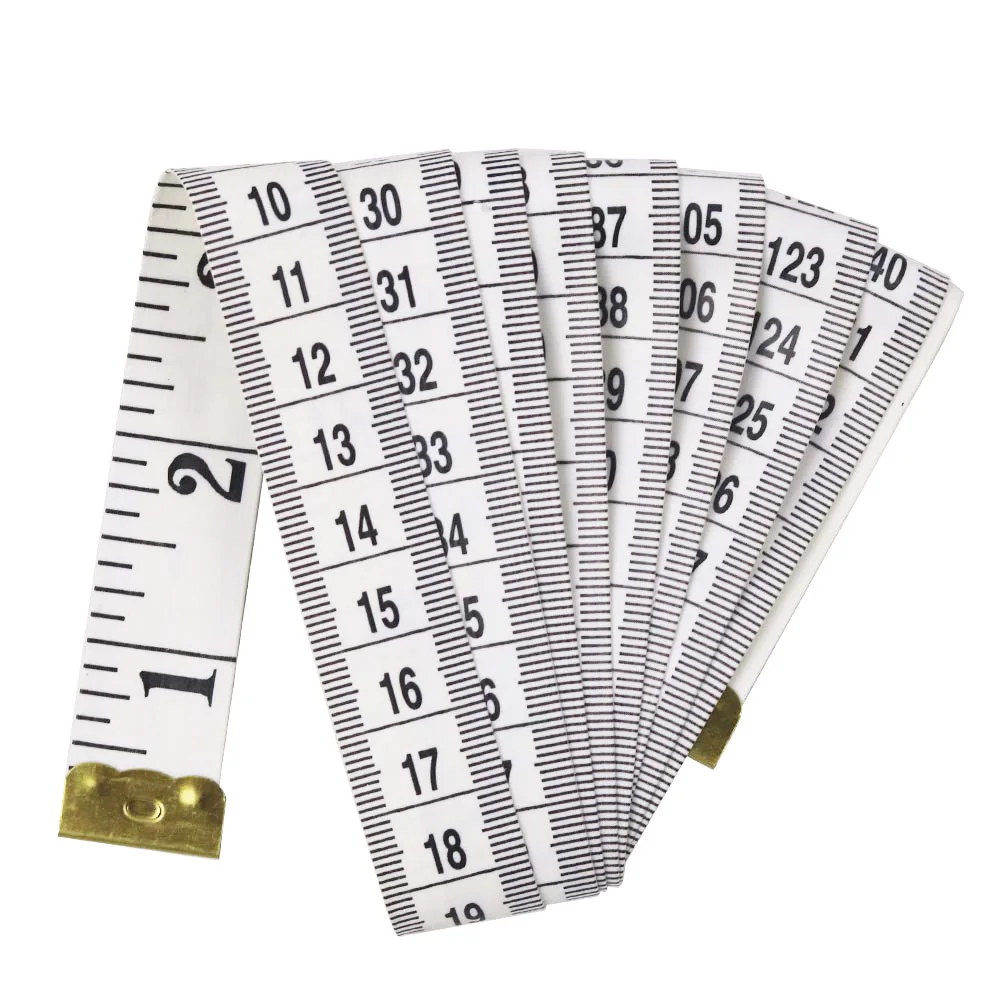 White Soft Tape Measure Double Scale Body Sewing Flexible Ruler for Weight Loss Medical Body Measurement Sewing Tailor Craft