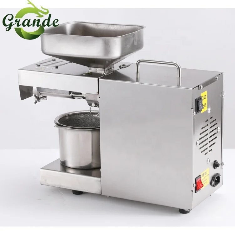Automatic Moringa Seed Oil Extraction Machine Mini Press Home Small Olive/Peanut/Sunflower/Sesame Manual Presser