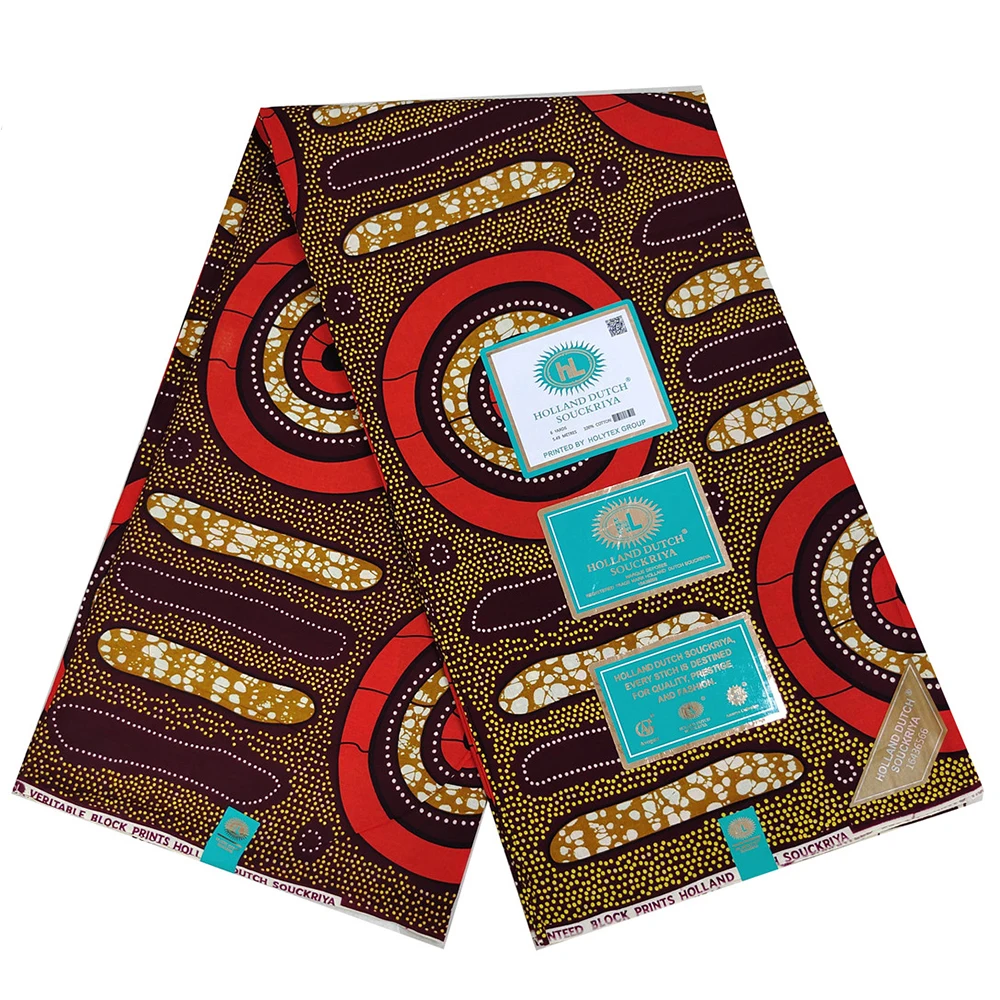 Ankara Africa Printed Fabric Real Wax Patchwork Sewing Material Dress Artwork Accessory 100% Cotton