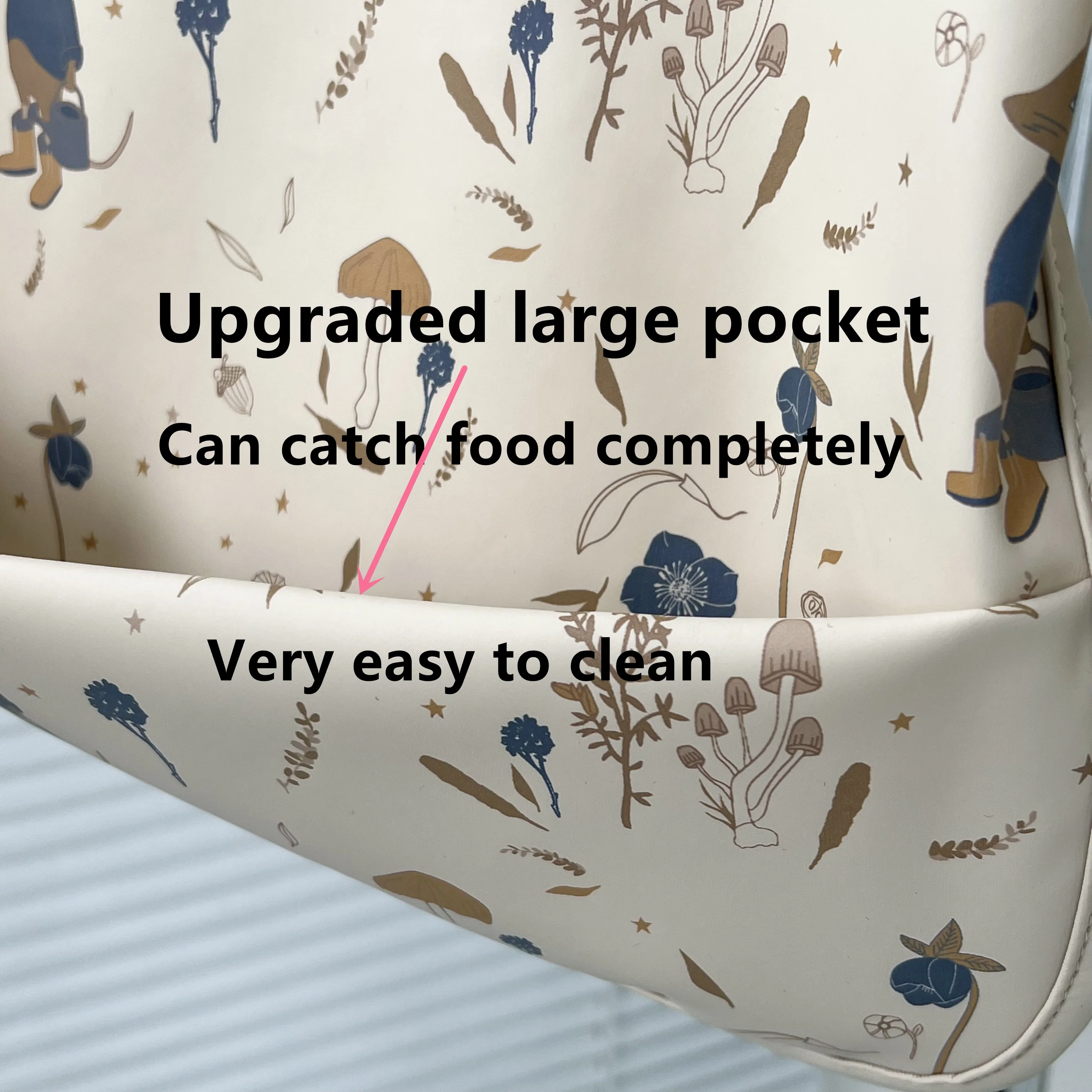 2022 New design Baby Kids Toddler Long Sleeve Scarf Waterproof Art Smock Feeding Bib Apron Pocket Infant Boys Girls Burp Cloth