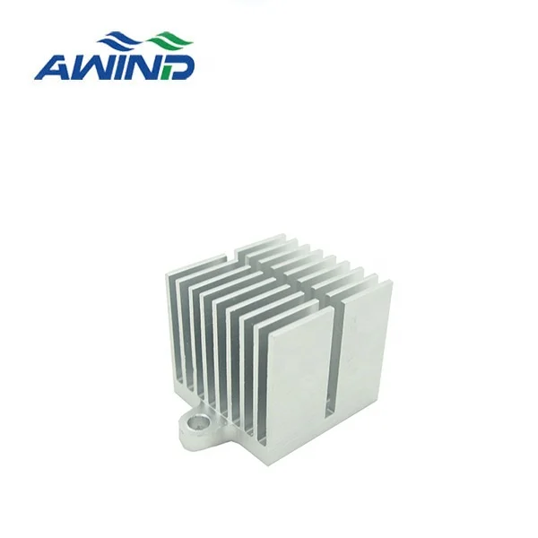 OEM aluimium precision extrusion led strip heatsink industrial light heat sink tube 50x50 for power supply