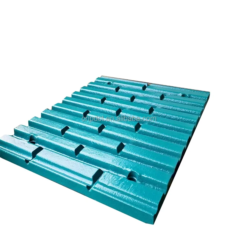 Crusher spare components replacement parts jaw crusher diesel portable for stones jaw fixed plate