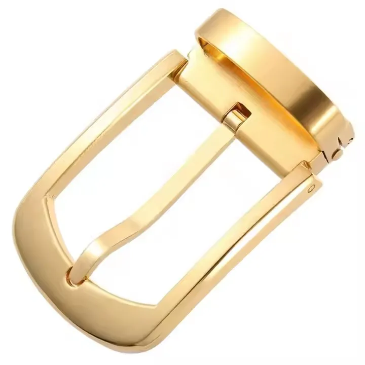 Fashion High Quality Gold Men Belt Copper Pin Buckle Prong Solid Brass Buckle For Belts