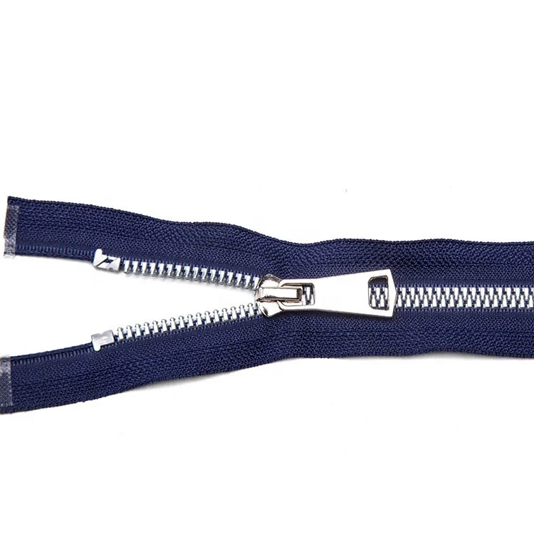 YAB Customize Two Way Open Long Chain Double Sided Zipper 2 Way Plastic Resin Zipper For Clothes