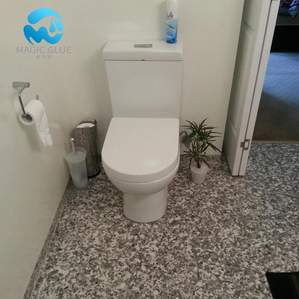 Self-leveling Brush 2 Part Flake Chip Epoxy Concrete Floor Paint Coating