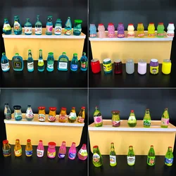 Tiktok Dropshipping Mini Wine  Bottle Food Drink Accessories Diy Creative Craft Dollhouse Miniature Resin Mini Wine Bottle