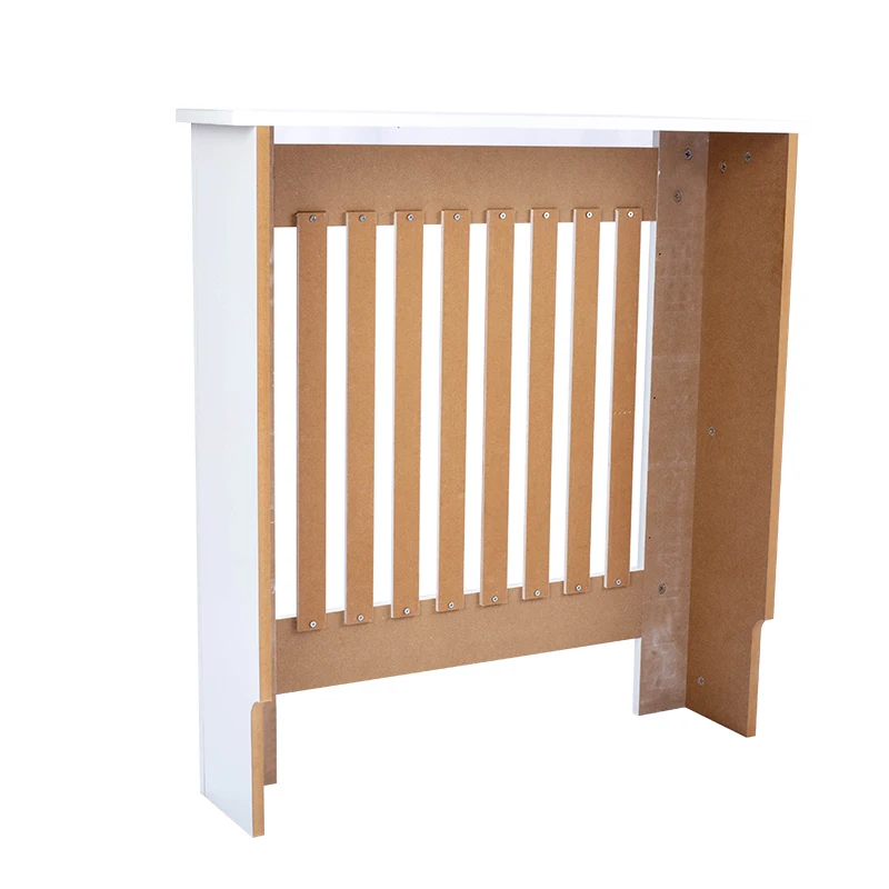 Modern Mdf White Painted Grill Wood radiator cabinet Home furniture Adjustable Wooden Radiator Cover Cabinets