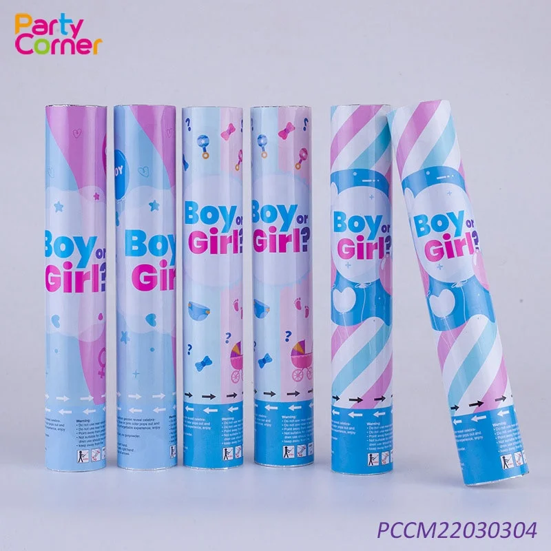 Пушка с конфетти для объявления пола пушка украшения и товары вечеринки