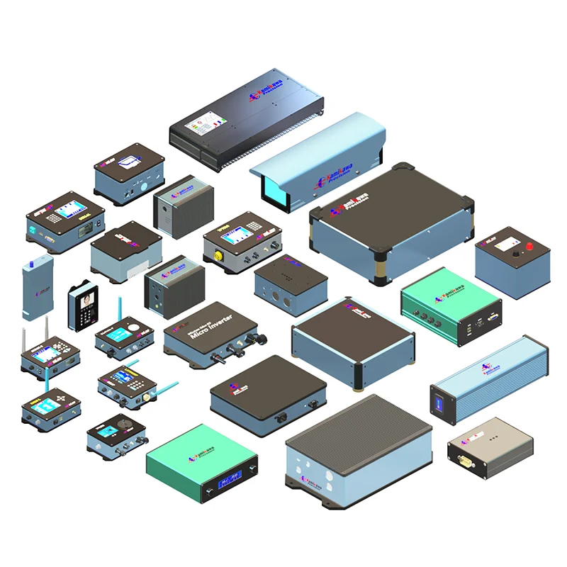 Customized metal aluminum extruded Junction Box power bank case various electronic instrument icnc machining service