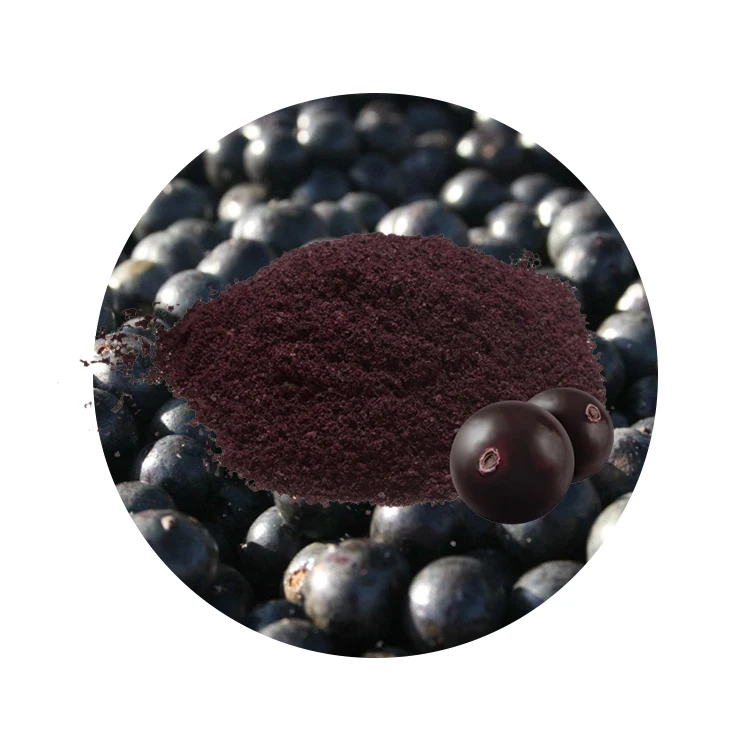 Natural Certified Organicfreeze Dried Acai Berry Powder For Vegan Keto Diets And Break Fasting