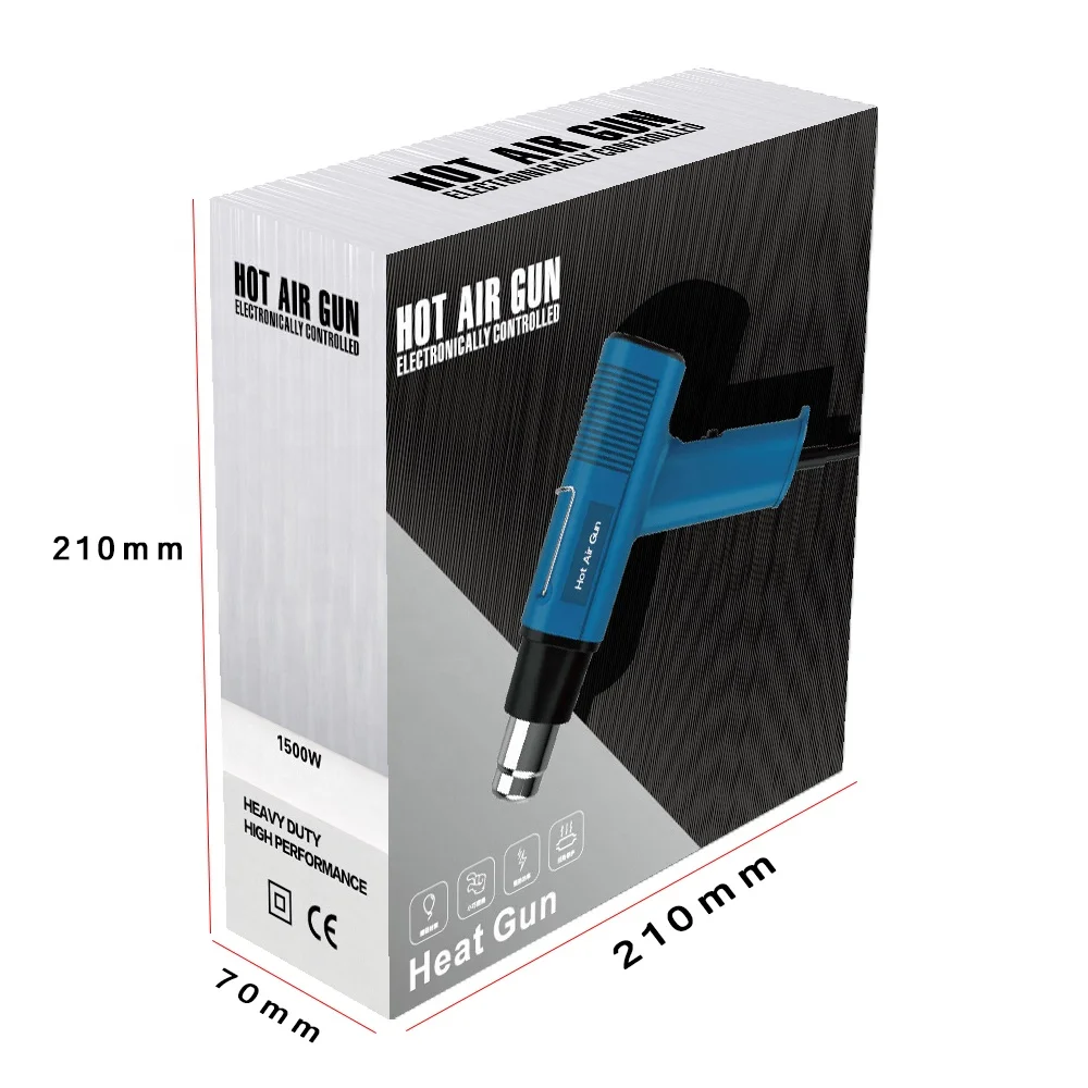 qili 619 1200W Mini Heat Gun Light Weight Industrial/DIY Grade Hot Air 220V Electric Power Shrink Wrap Welding Sealing Function