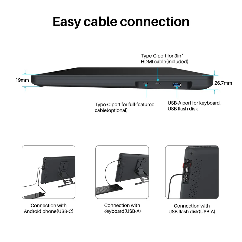 2020 HUION 21.5 inch Kamvas 22 anti-glare screen 120%s RGB pen display monitor