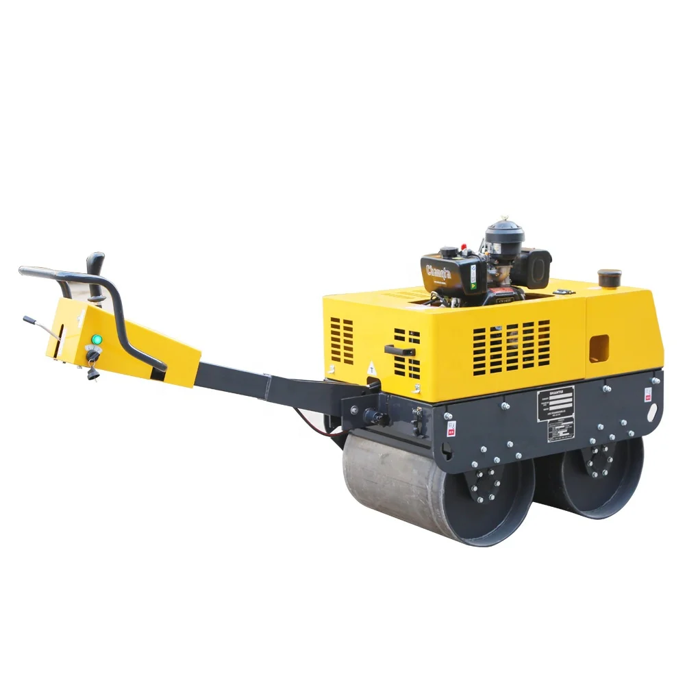 Gasoline Engine Single Double Drum New Vibration Small Mini Road Roller Machine Compactor Price