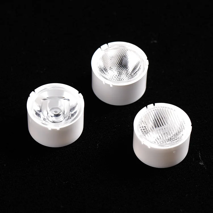 20mm Led Single Lens with White Holder 8 Degree Beaded Surface  for 3030 3535 Wall Washer